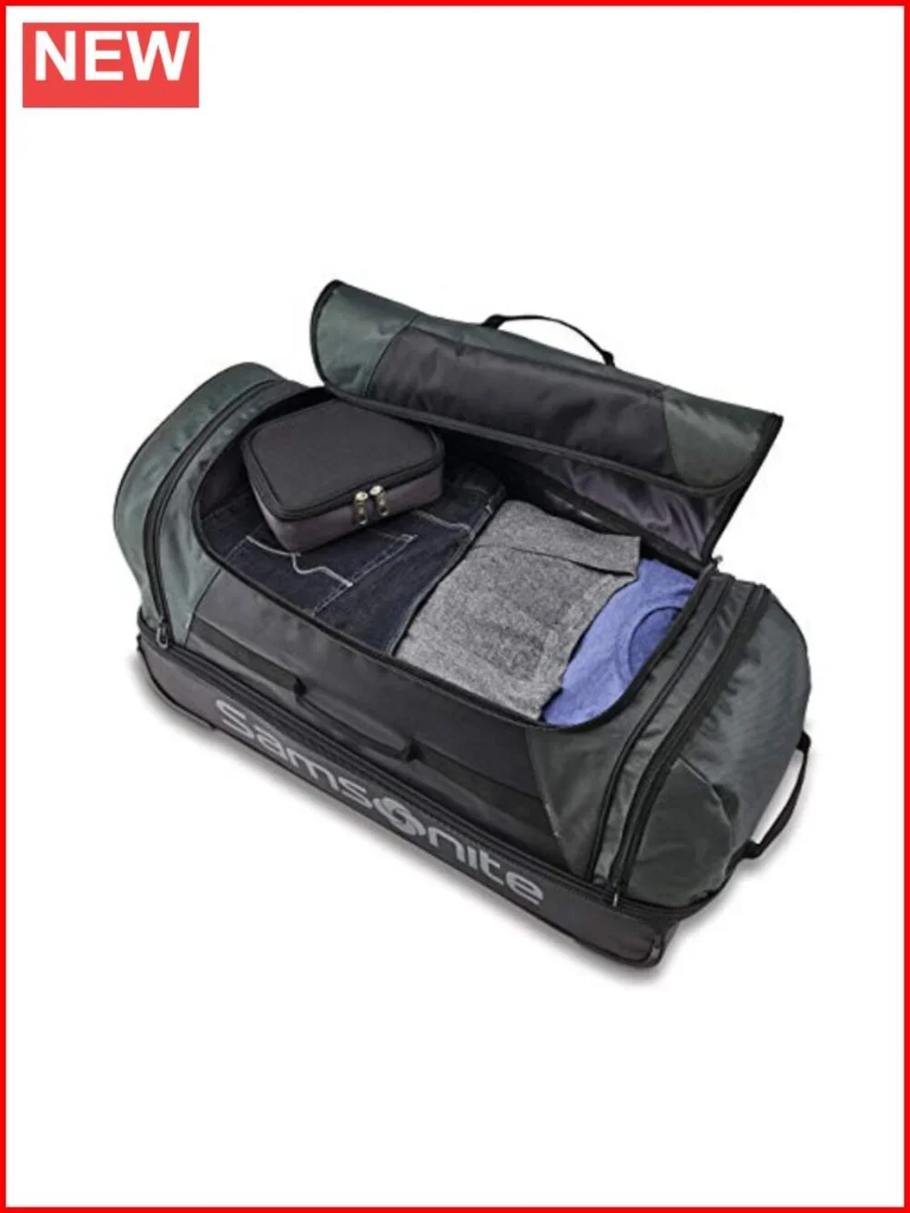 22-Inch Wheeled Duffel Bag - Rolling Luggage with Inline Skate Wheels -